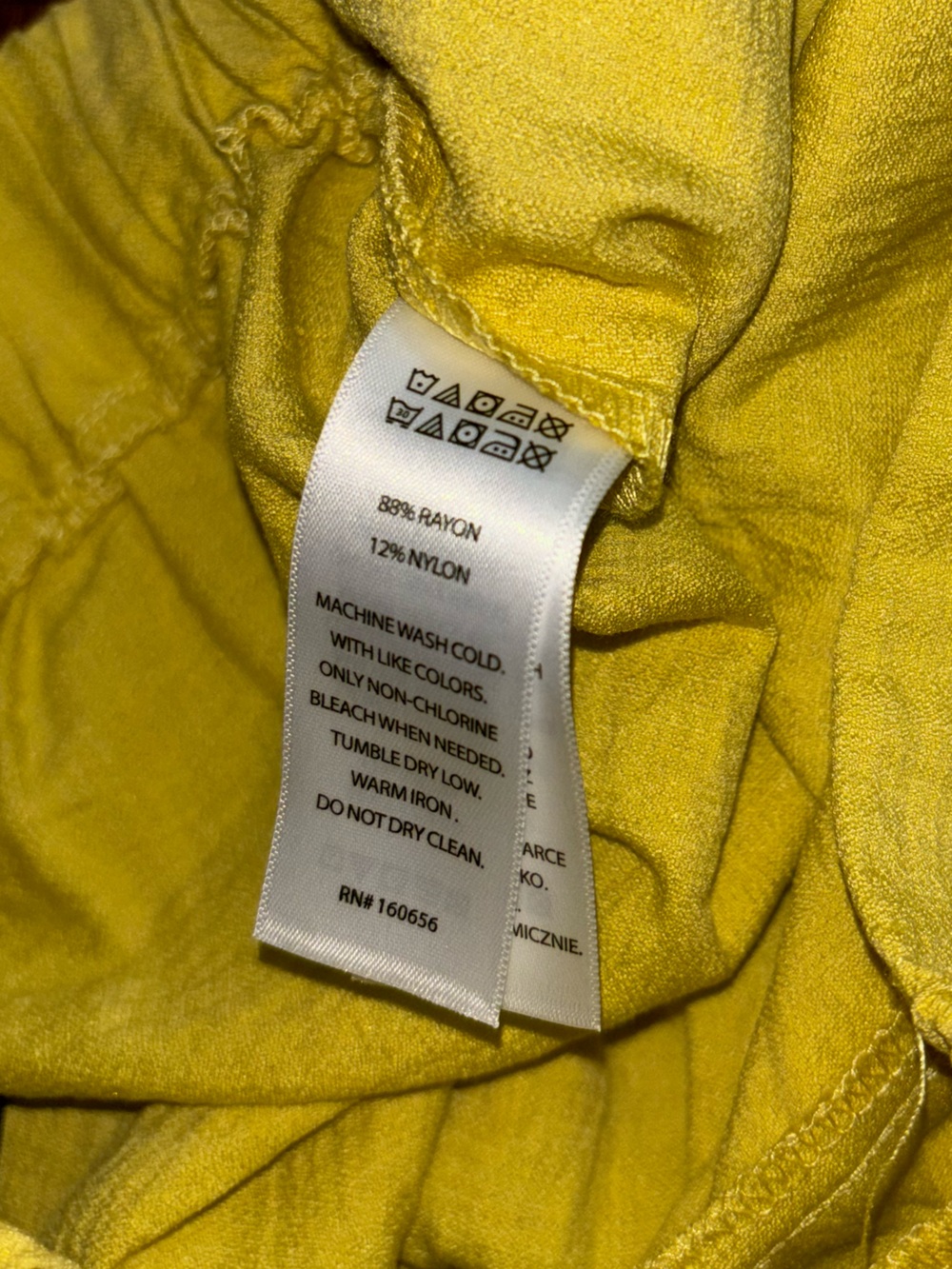 Sincerely Jules Yellow Wide Leg Pants Lightweight Elastic Waist Linen Style - Picture 6 of 9